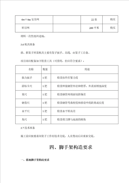 室内装修工程满堂红脚手架方案