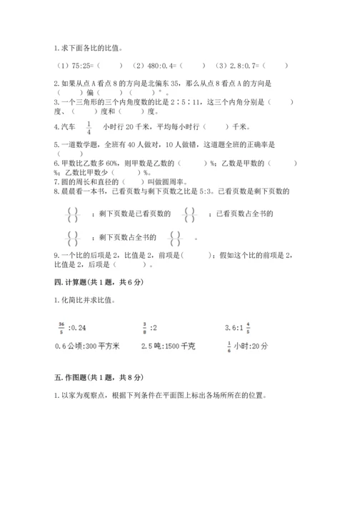 人教版六年级上册数学期末测试卷精品（各地真题）.docx