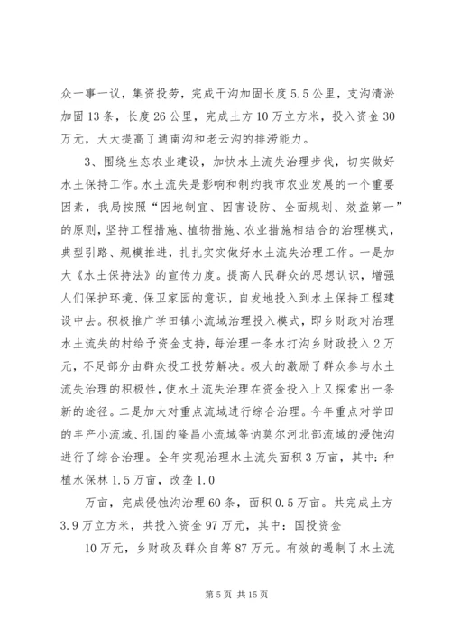 水务局工作总结及工作安排精编.docx