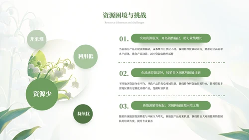 绿色小清新绿植风格工作总结PPT模板