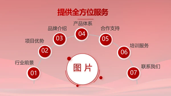 红色大气党建政府党支部工作总结PPT