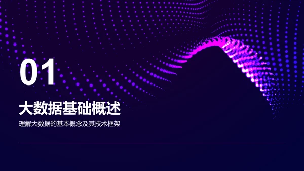 紫色科技风通用行业大数据总结汇报PPT模板