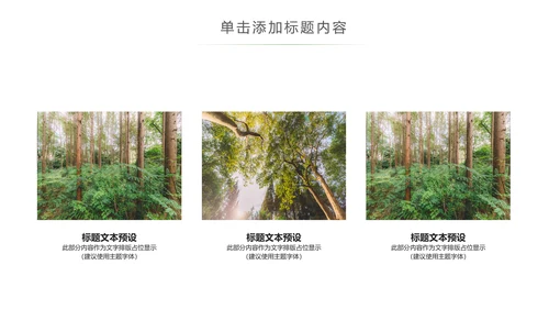 绿色森林植树造林林业木材园动态PPT模板