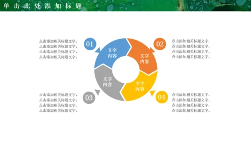 绿色荷叶大暑节气通用PPT模板