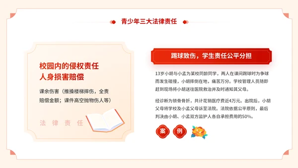 青少年普法宣传教育预防未成年人犯罪通用PPT模板