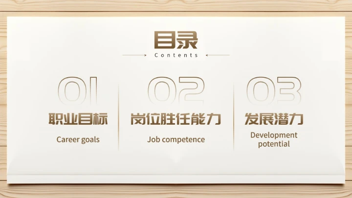 会计专业大学生求职个人能力综合展示职业生涯规划通用PPT模版