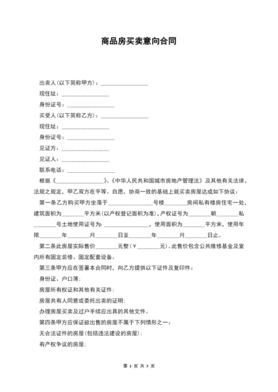 商品房买卖意向合同.docx