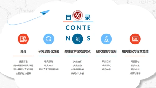 大学学生毕业论文答辩通用PPT模板