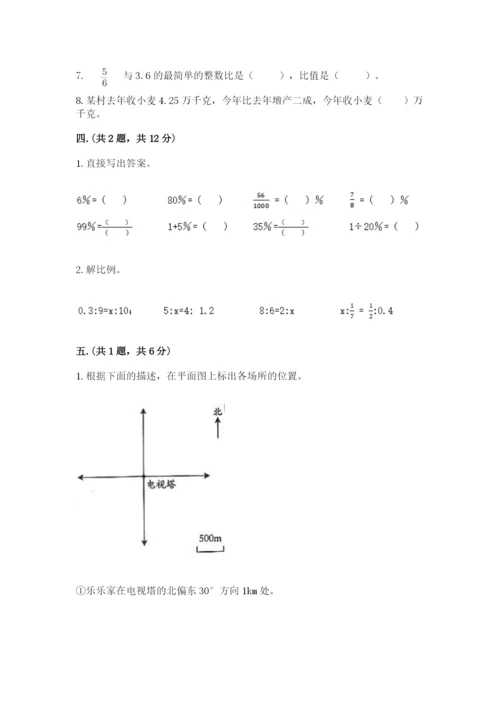 人教版六年级数学下学期期末测试题精品【夺冠系列】.docx