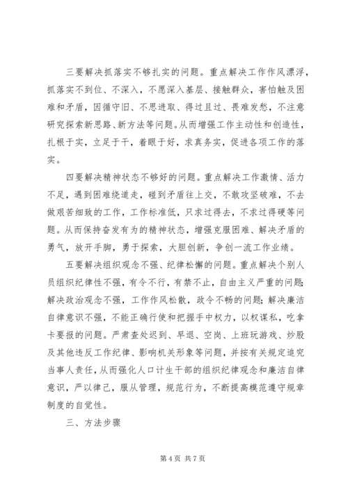 计生局作风建设年活动方案.docx