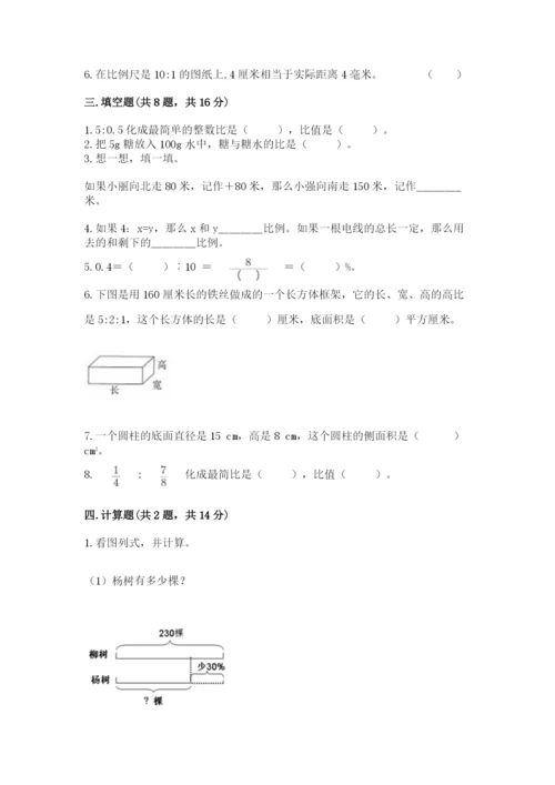 麻阳苗族自治县六年级下册数学期末测试卷精品含答案.docx