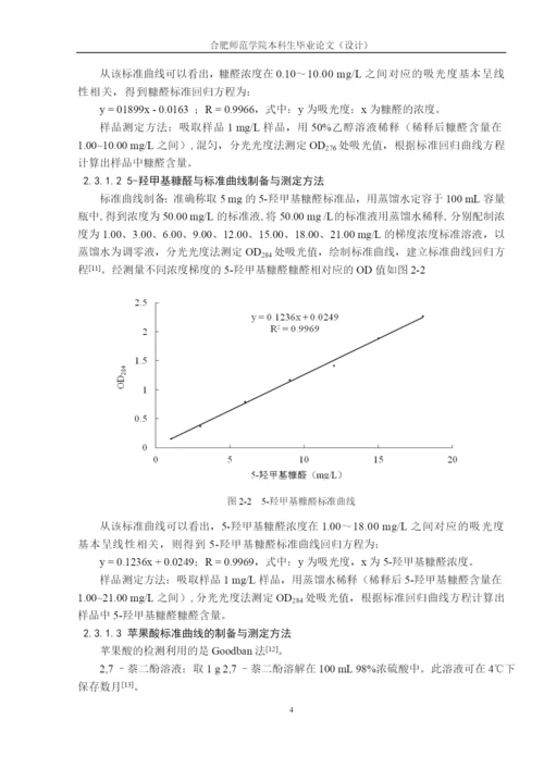 糠醛与5-羟甲基糠醛对苹果酸发酵抑制的耐受性探究毕业论文.docx