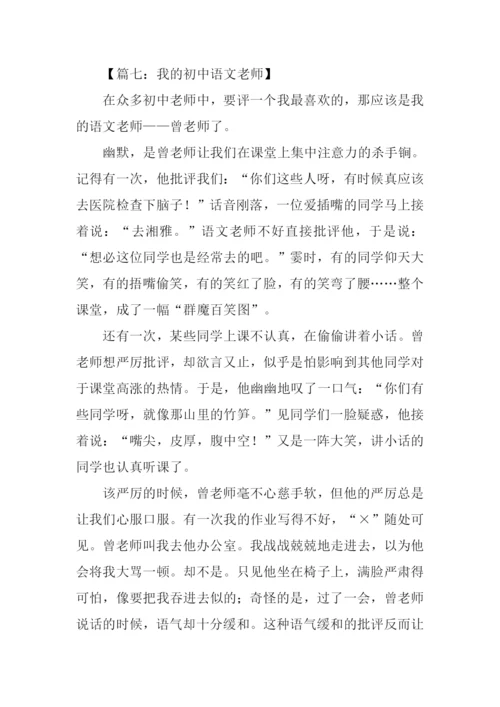 我的初中语文老师作文.docx