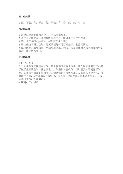 教科版三年级上册科学期末测试卷必考题.docx
