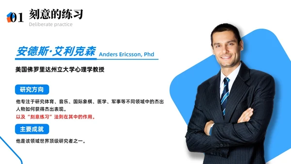 彩色简约商务刻意练习商务风PPT模板