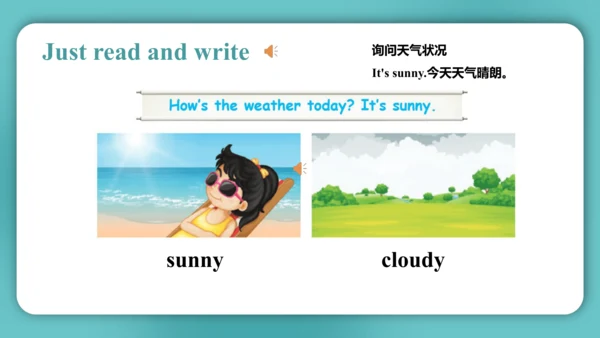 Unit 4  How's the weather today Lesson 21 - Lesson