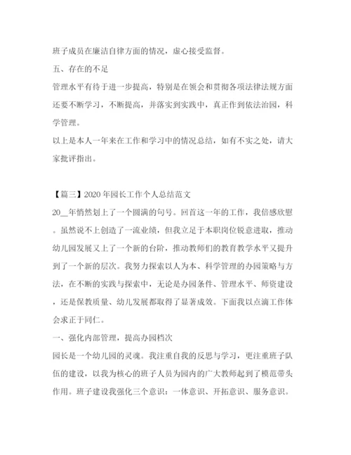 精编之年园长工作个人总结范文.docx