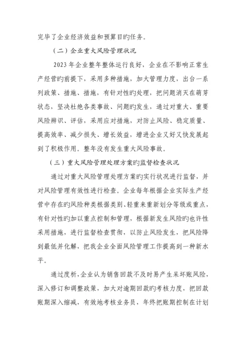 公司全面风险管理报告.docx