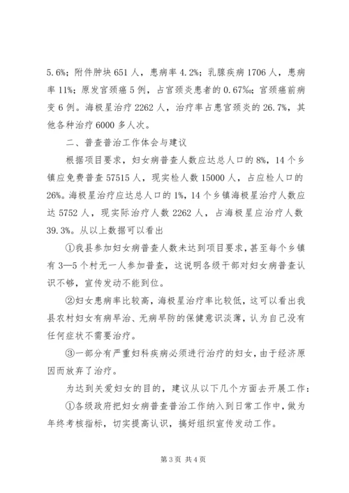 妇女病普查普治调研报告 (3).docx