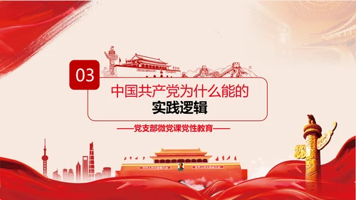 党支部党校微党课中国共产党为什么能PPT模板