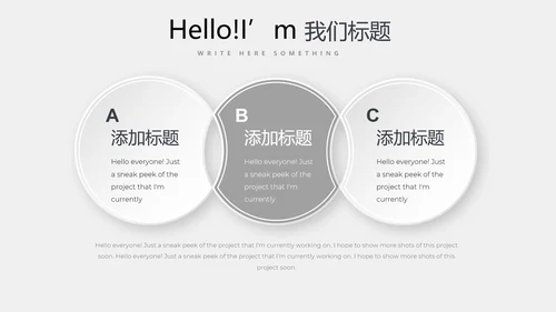 灰色公司产品介绍宣传通用PPT动态模板