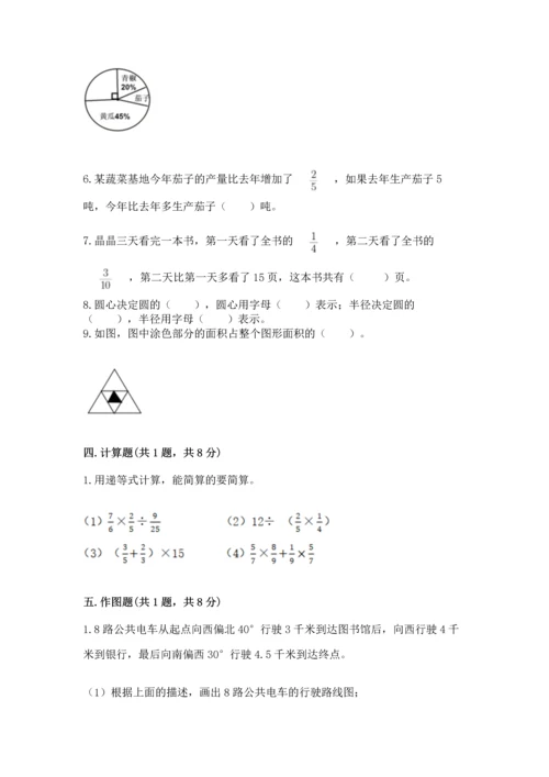 小学六年级上册数学期末测试卷精品（模拟题）.docx