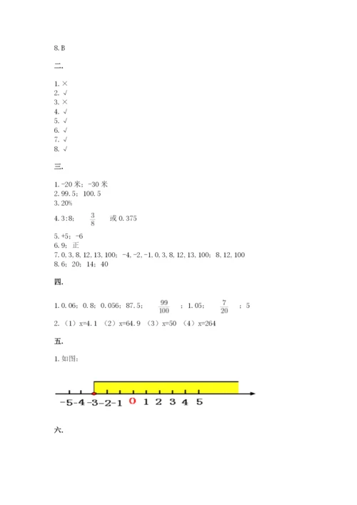 青岛版数学小升初模拟试卷附完整答案（易错题）.docx