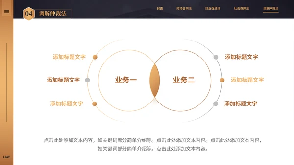 大学法律专业律师事务所法院法学通用PPT模板