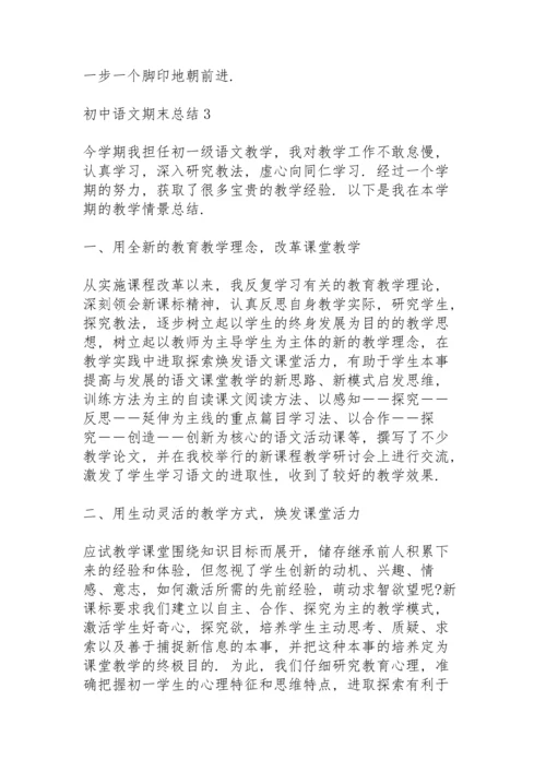 初中语文期末总结10篇.docx