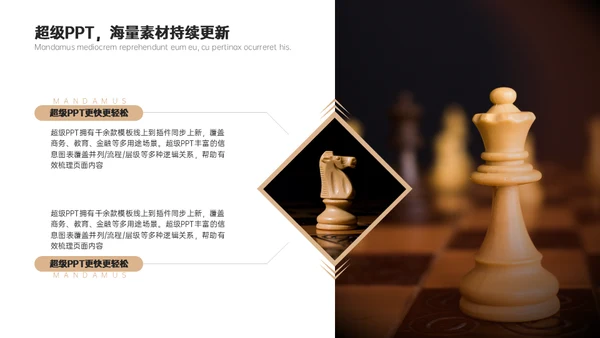 国际象棋公开赛商场博弈论通用PPT模板