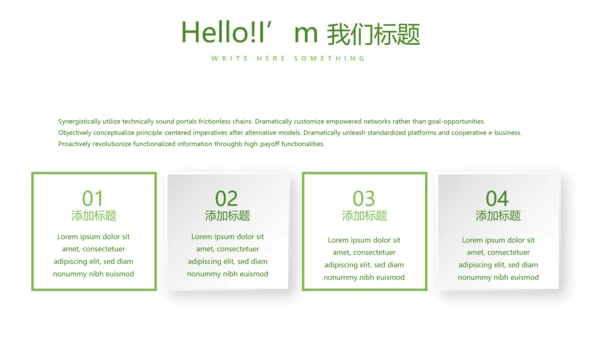 绿色小清新春季护肤宣传动态PPT