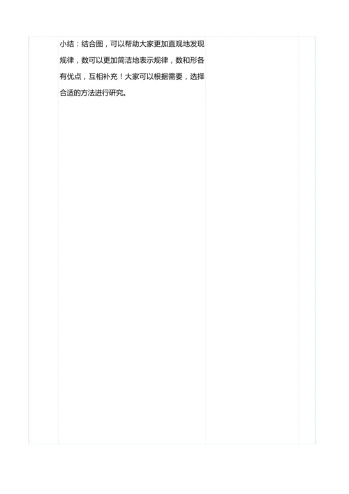 （大单元整体教学）8.1数与形（一）（表格式）教学设计 人教版 六年级上册数学
