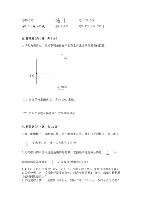 小学六年级上册数学期末测试卷【新题速递】.docx