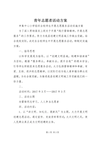 青年志愿者活动方案 (5).docx