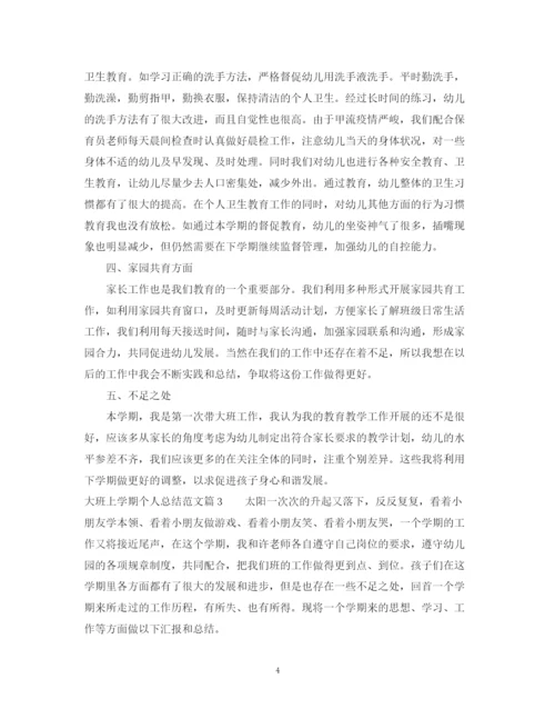 精编之大班上学期个人总结范文.docx