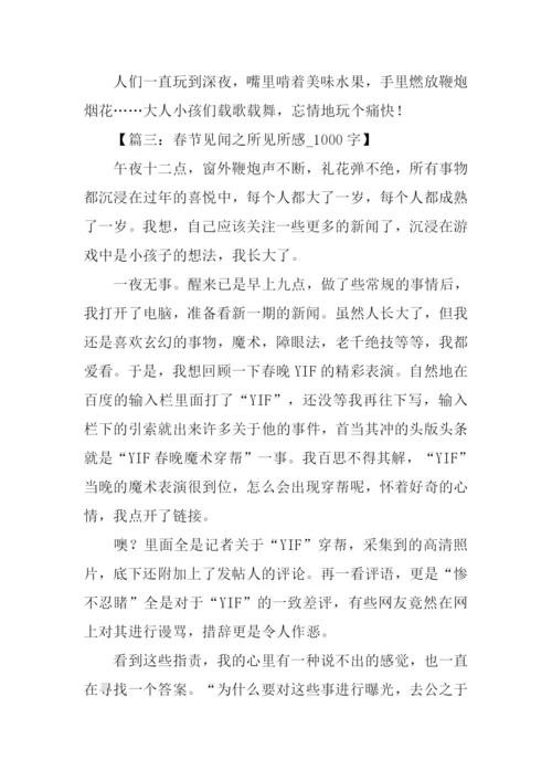 春节见闻作文1000字.docx