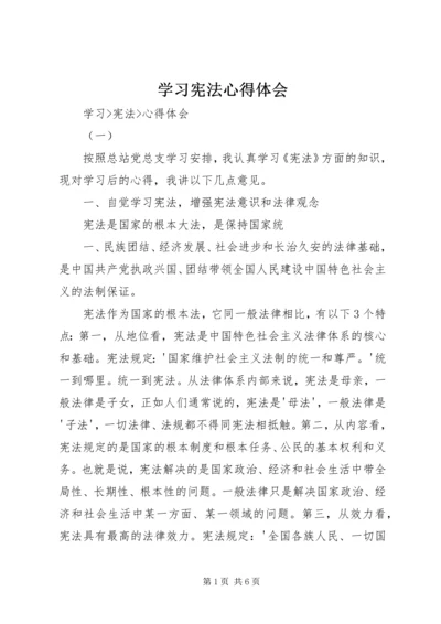 学习宪法心得体会 (14).docx