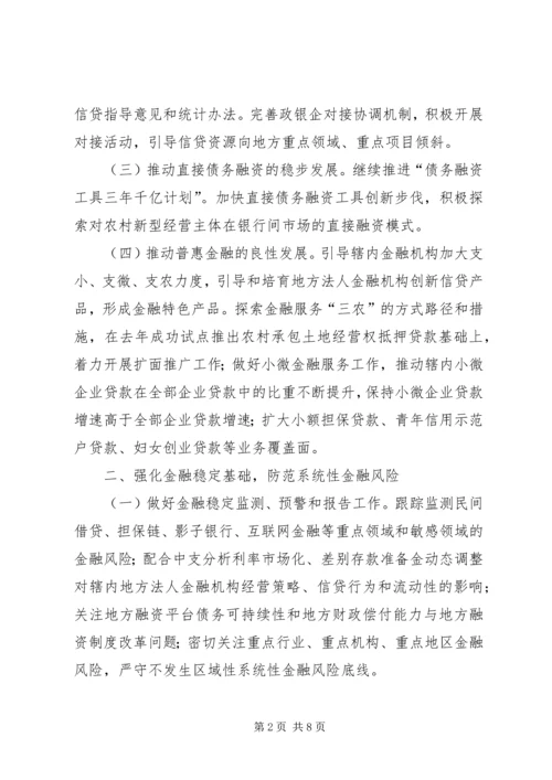 人民银行支行工作要点.docx