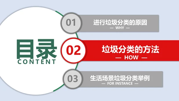 垃圾分类科普垃圾筒PPT模板