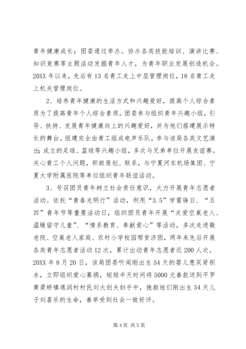 五四红旗团委材料团青工作总结.docx