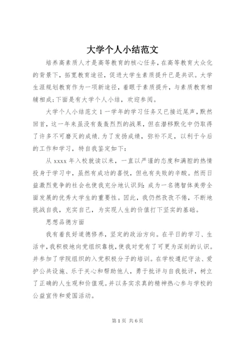 大学个人小结范文.docx