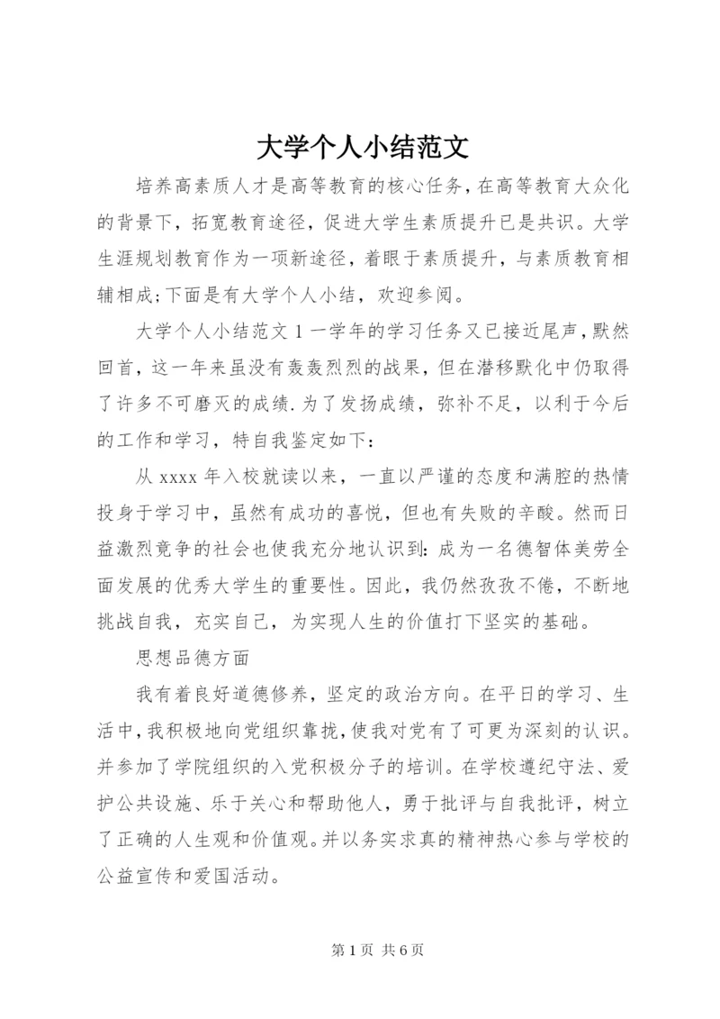 大学个人小结范文.docx