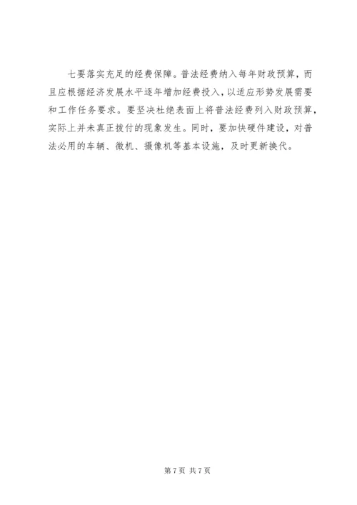 关于做好七五普法工作的思考 (2).docx