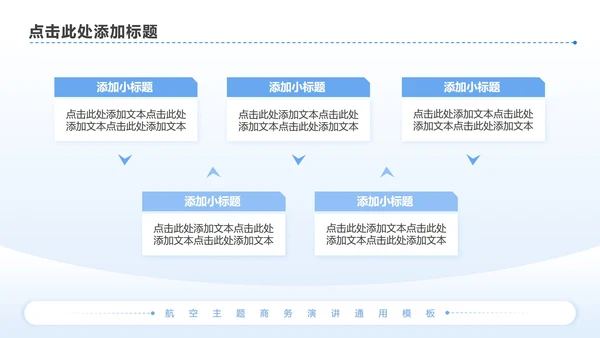 蓝色商务风航空发展趋势商务演讲PPT模板