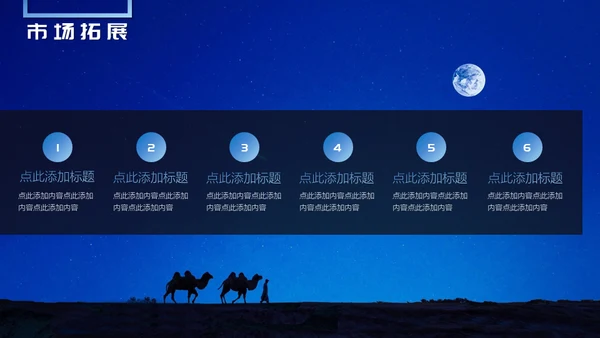 动态蓝色地球商务免费通用PPT模板