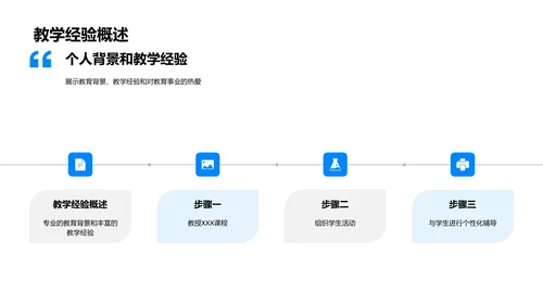 教育专业述职报告PPT模板