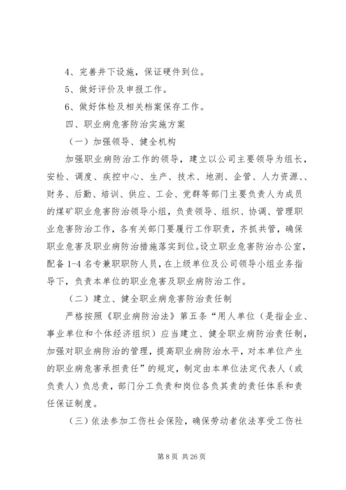 职业健康防治计划和实施方案.docx