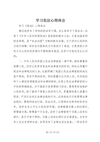 学习宪法心得体会 (13).docx