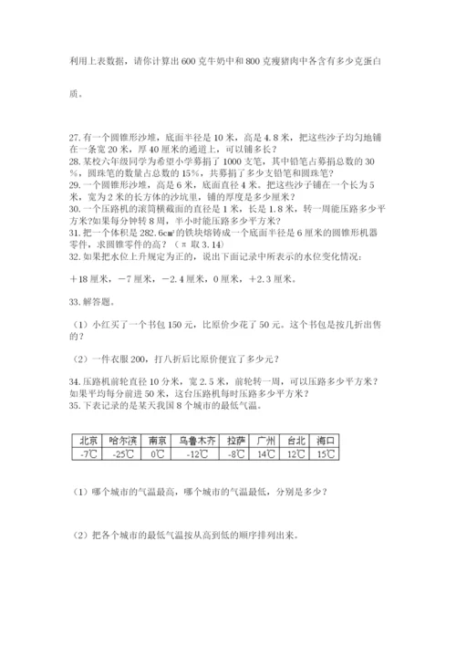 六年级小升初数学解决问题50道加精品答案.docx