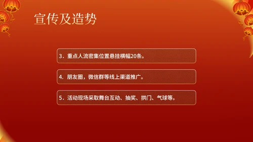 红色中国风喜庆元旦节日促销方案PPT模板